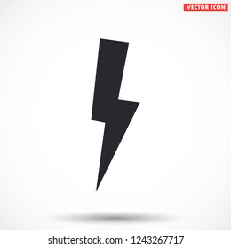 lightning vector icon 10 eps