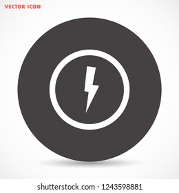 lightning vector icon 10 eps