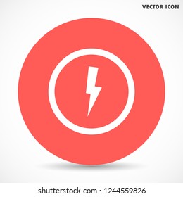 lightning vector icon 10 eps
