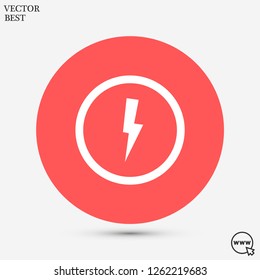 lightning vector icon 10 eps