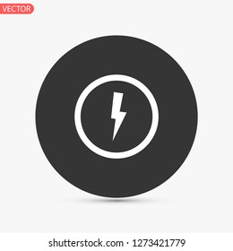 lightning vector icon 10 eps