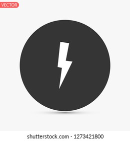 lightning vector icon 10 eps