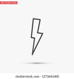 lightning vector icon 10 eps