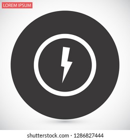 lightning vector icon 10 eps