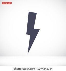 lightning vector icon 10 eps