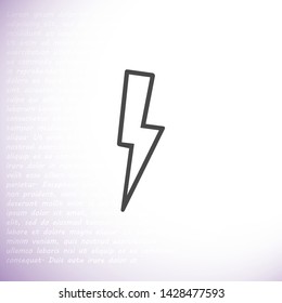 lightning vector icon 10 eps , Lorem ipsum Flat design