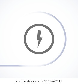 lightning vector icon 10 eps , Lorem ipsum Flat design