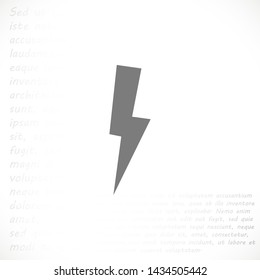 lightning vector icon 10 eps , Lorem ipsum Flat design