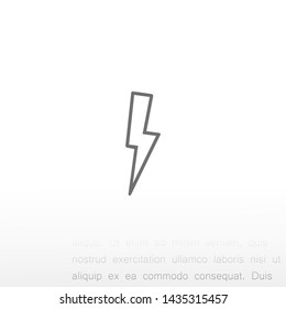 lightning vector icon 10 eps , Lorem ipsum Flat design