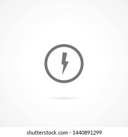 lightning vector icon 10 eps , Lorem ipsum Flat design