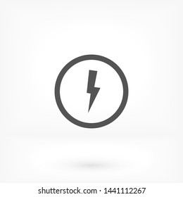 lightning vector icon 10 eps , Lorem ipsum Flat design