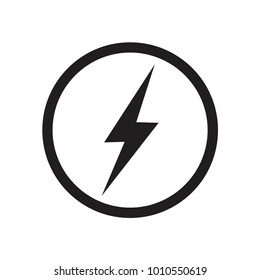 lightning vector icon
