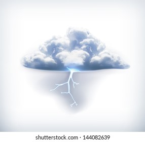 Lightning vector icon