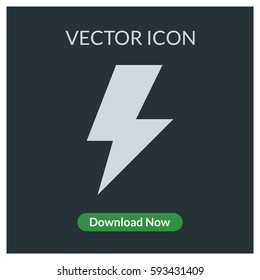 Lightning vector icon