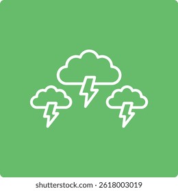 Lightning vector icon. Can be used for printing, mobile and web applications.