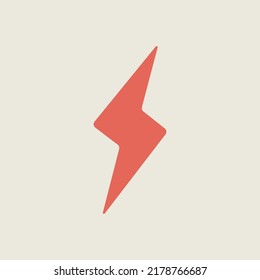 Lightning vector icon. Meteorology sign. Graph symbol for travel, tourism and weather web site and apps design, logo, app, UI