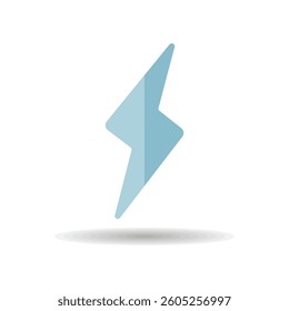 Lightning vector icon. Meteorology sign. Graph symbol for travel, tourism and weather web site and apps design, logo, app, UI