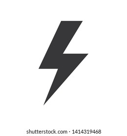 Lightning vector icon in modern design style for web site and mobile app