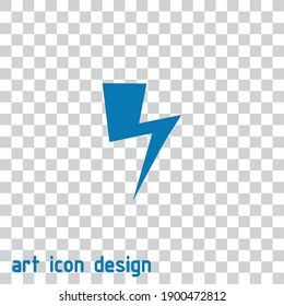 lightning vector icon on an abstract background