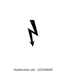 lightning vector icon. lightning sign on white background. lightning icon for web and app