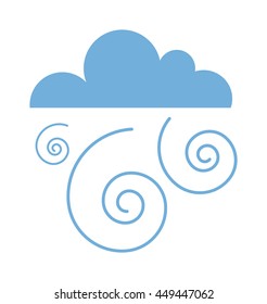 Lightning vector icon storm cloud
