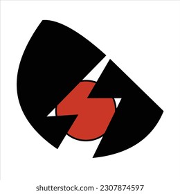 lightning vector logo design symbol