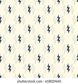 Lightning. Vector pattern of lightning.