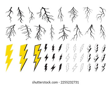 Lightning vector For Print, Lightning Clipart, Lightning vector Illustration