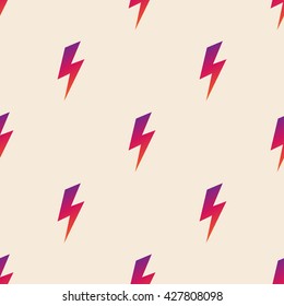 Lightning vector seamless background colorful