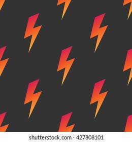 Lightning vector seamless background colorful