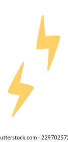 Lightning Weather design element. Vector illustration