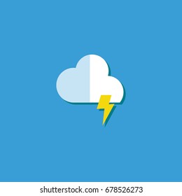 Lightning Weather Icon Logo Vector Template