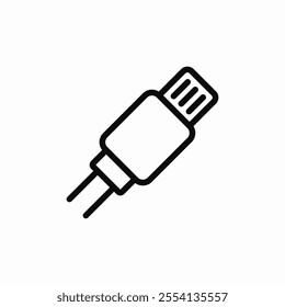 lightning wire plug icon sign vector