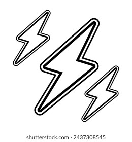 Lightning Y2K Clothing Logo Patch Apparel Fashion Sticker And Vector Design K20, Commercial Use
