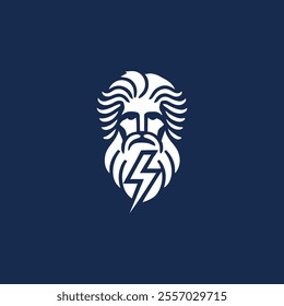 Lightning zeus god logo for sale.