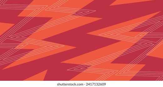 lightning zigzag red abstract background. with copy space area. vector design for banner, greeting card, poster, cover, web, social media.