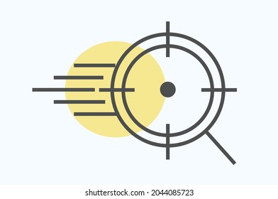 Lightning-fast investigation and response icon vector design