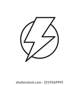Icono de Lightningline. Ilustración vectorial. EPS10
