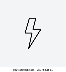 Lightningline vector icon. EPS 10