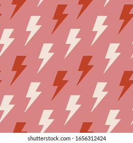 Lightnings and thunder seamless pattern. Seamless pattern on the theme of international Women's day, March 8, Mother's Day and Valentine's Day. Flash pattern for cards, wrapping papers, posters