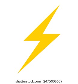 Lightning,Yellow lightning bolts, icons, Vector graphics.