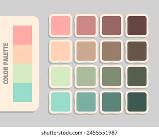 lightpink peachpuff lightgray lightblue color palette, colour matching, rgb colors, harmonious colours catalog sample, design and edit idea