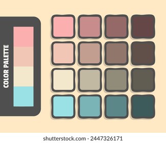 Lightpink wheat blanchedalmond lightblue color palette, colour matching, rgb colors, harmonious colours catalog sample, design and edit idea