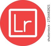Lightroom Vector Icon Design Illustration