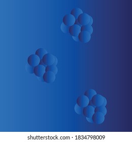 Lights abstraction on blue background