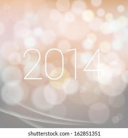 Lights background. Christmas background. 2014 Year. Vector background for presentation. 