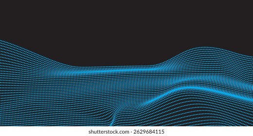 Lichter Hintergrund. Farbige Musikwelle. Digitaler Big Data Code. Futuristische Punktgrafik. moderne Hintergrundlinienstruktur