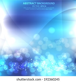 Lights background with space for text. Vector EPS 10 illustration.