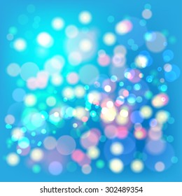Lights Boke Blur Background. Illustration Vector EPS10.