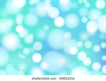 Lights bokeh effect on blue background    